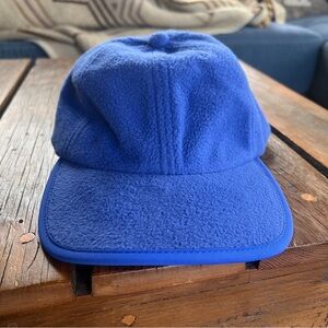 Topo designs blue fleece hat